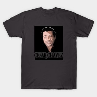 Cesar Chavez Black & White T-Shirt